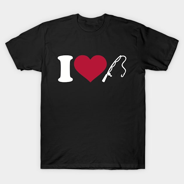 I love Fishing T-Shirt by Designzz